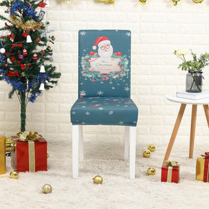 Printed chair cover Christmas Chair Chair seat for dining banquet party Restaurant 40510 Hola Home Color 4 Universal Size 