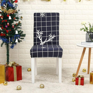 Printed chair cover Christmas Chair Chair seat for dining banquet party Restaurant 40510 Hola Home Color 6 Universal Size 